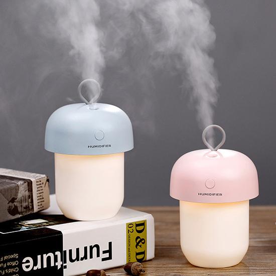 New Arrival Cute Aroma Diffuser Humidifier Creative Acorn USB Mini Air Humidifier for Home Office Car with 1200mah Battery DHL Free Shipping