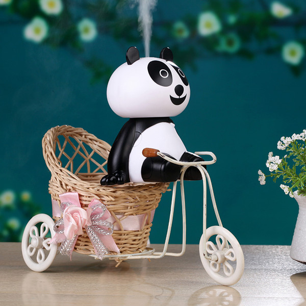 2019 New Arrival Lovely Cartoon Panda Humidifier Aroma Essential Oil Diffuser Ultrasonic Air Humidifier Factory Wholesale with Free Shipping