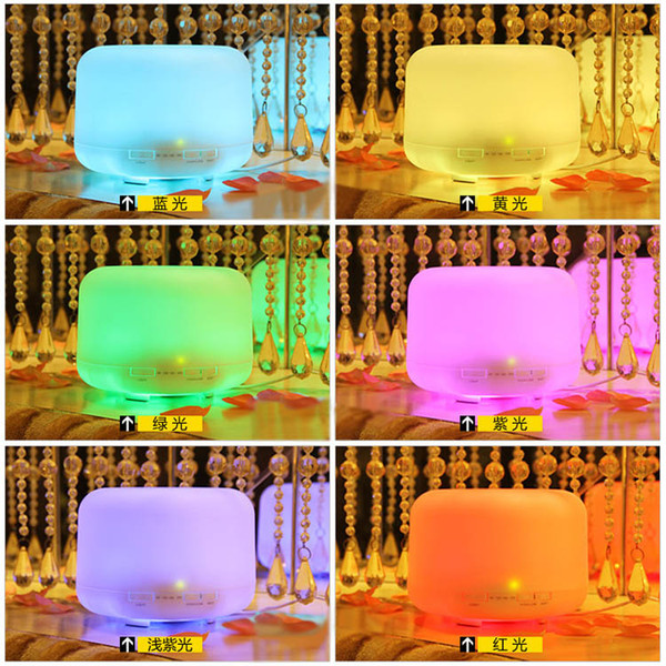 2018 New Big Capacity LED Light Air Humidifier Mist Maker Colorful Essential Oil Aroma Diffuser Ultrasonic In Stock