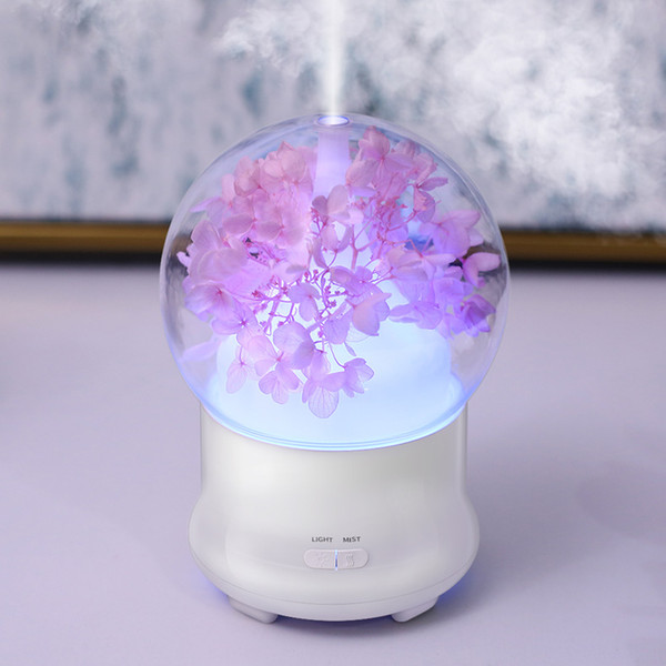 New Hot Sale Preserved Fresh Flower Humidifier Aroma Diffuser Air Diffuser Purifier Atomizer Ultrasonic Aromatherapy Diffuser