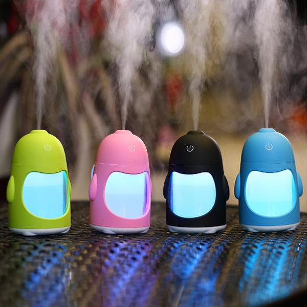 New LED Air Humidifier USB Mini Aroma Diffuser Air Humidifiers with Aroma Lamp Aromatherapy Diffuser Mist Maker with LED Light 150ML