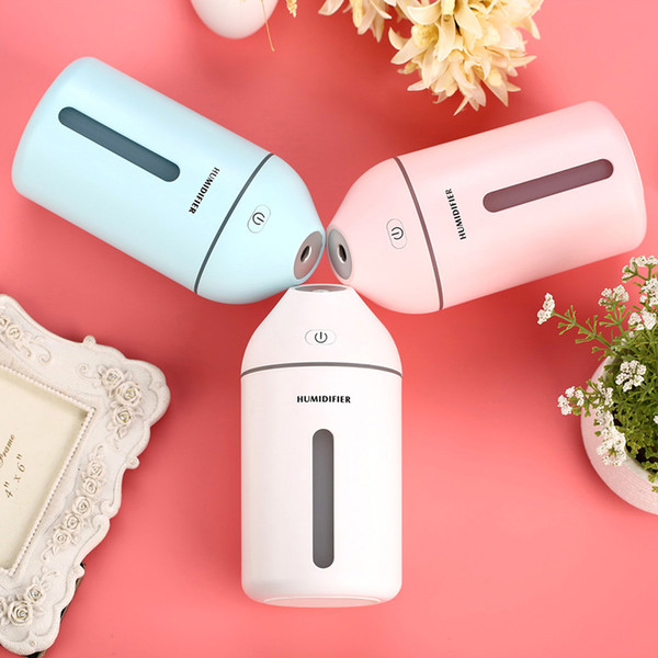 320ML Capacity New Lovely Cartoon Shape Aroma Diffuser Desktop USB DC5V Humidifier Water Sprayer Household Humidifier 3 Colors in Stock