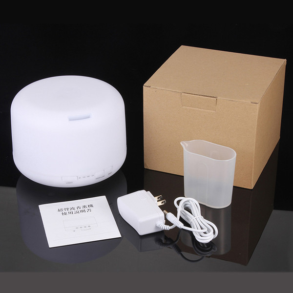 DHL Free Shipping High Quality Air Humidifier with Colorful LED Light Mist Maker Essential Oil Aroma Diffuser Ultrasonic With Retail Box