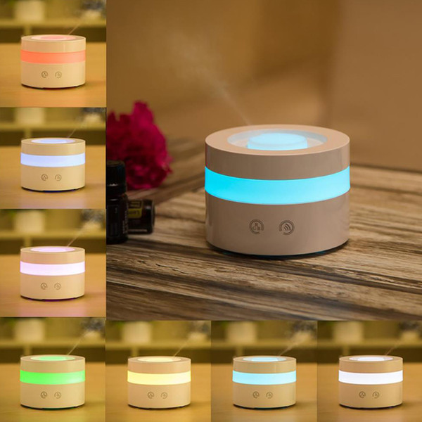 7 Colors LED Light Aromatherapy Air Humidifier Aroma Diffuser Mini Touch Button Essential Oil Diffuser Home Office Mist Maker