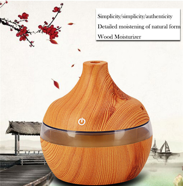 BEIJAMEI Hot sale 300ml USB Aroma air diffuser wood Ultrasonic air humidifier Essential oil Aromatherapy Humidificador price