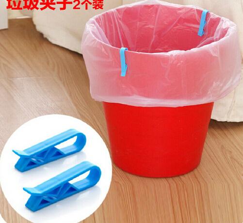 Creative Trash Garbage Bag Garbage Bag Clip Fixing Clamp Skid Clip 2pcs=1set A065