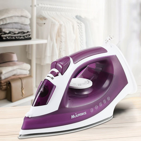 MARSKE Electric Steam Iron Nonstick Soleplate Adjustable Temperature 1600W Powerful Electric Garment Steamer Steam Iron For Clothes TTB