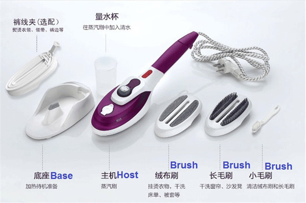 SJ-4,Free Shipping,steam brush handheld ironing machine,portable dry cleaning brush household electric iron,mini garment steamer