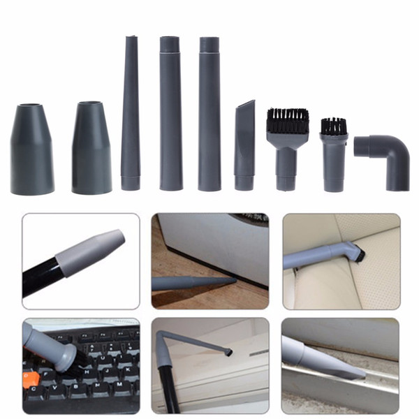 9Pcs/Set Universal Vacuum Cleaner Accessories Multifunctional Corner Brush Set Plastic Nozzle