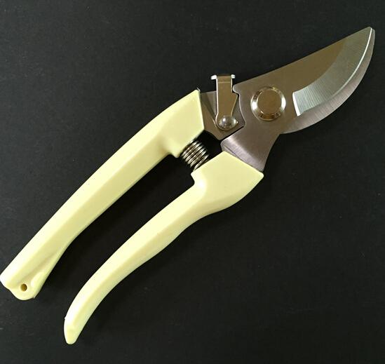 2019 Plant tree trim bypass Garden Scissor carbon steel Non-slip Hand pruner anvil Branch Shear pruning cut bonsai Shrub Orchard tool