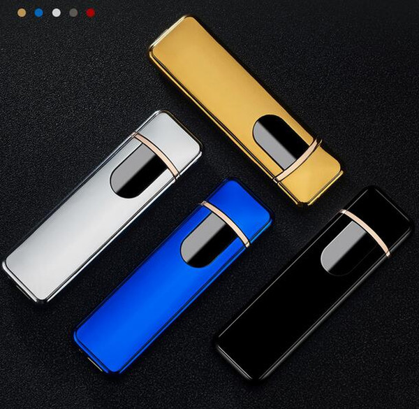 Rechargeable electronic cigarette USB flameless Cigar Lighter With Touch sense usb lighters Smoking Tools Accessories Free shipping