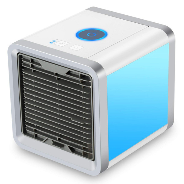 COMLIFE 3 in 1 Personal Space Air Cooler, Humidifier and Purifier, Desktop Air Conditioner Fan with 3 Speeds and 7 Colors LED Night Light