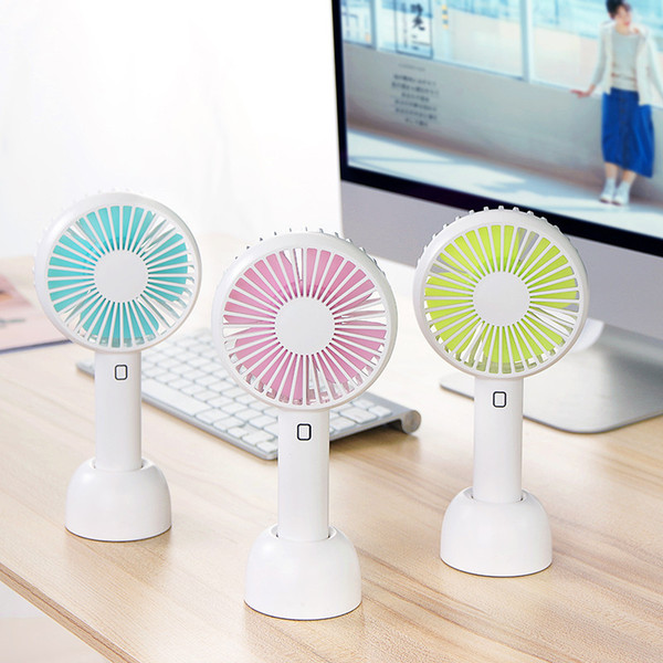 2019 Third Gears 2000mAh Portable Mini Fan Natural Wind Handheld Electric USB Rechargeable Fan Air Cooling for Home Outdoors DC 5v