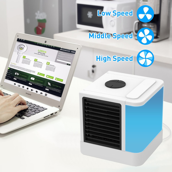 Portable Air Cooler,Personal Evaporative LCD Air Cooler and Humidifier Air Conditioner Mini Table Fan for Office