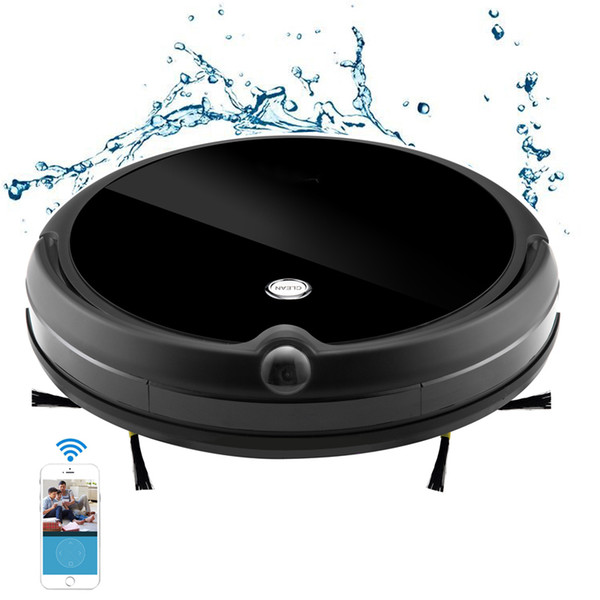 new A13 robotic vacuum cleaner in black camera APP video chat dry wet mopping robot floor cleaner to cclea floor tiles carpet