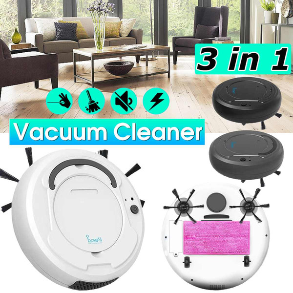 Rechargeable Auto Cleaning Robot Smart Sweeping Robot Floor Dirt Dust Hair Noiseless Vacuum Sweeper for Home Office Cleaner