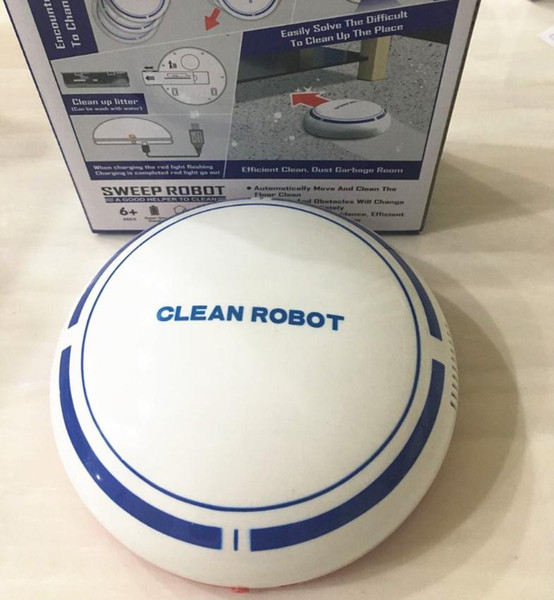 NEW mini Automatic Cleaner Robot USB Rechargeable Smart Robot Vacuum Floor Cleaner Sweeping Machine Robotic Clean Helper for Home DHL free