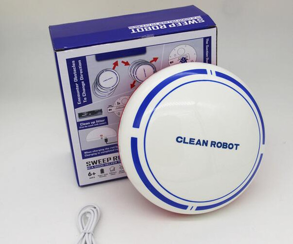 High Quality Automatic USB Rechargeable Smart Robot Vacuum Floor Cleaner Sweeping Suction Smart Home Futural Digital