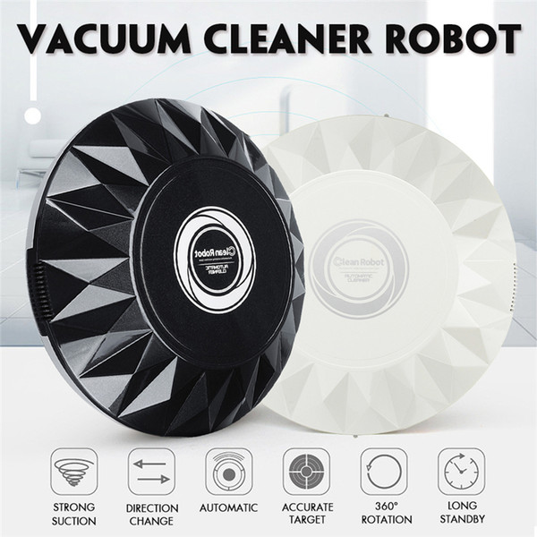 Diamond-shaped ultra-quiet USB smart vacuum cleaner automatic dust-cleaning mini robot home wet and dry sweeping machine