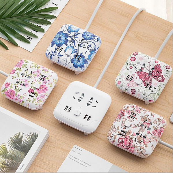 Climbing wall usb socket creative desktop smart plug multi-function line card mobile phone charging wiring board safety 5styles