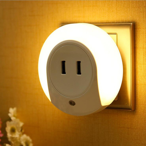 Smart Design Led night lights Dual USB Charger Socket Lamp auto sensor lights Wall Plate Charger Socket for Bathrooms Bedrooms Decor