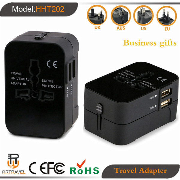 Travel USB Adapter Charger Socket 100-250V Charge Any Phone 150 Countries