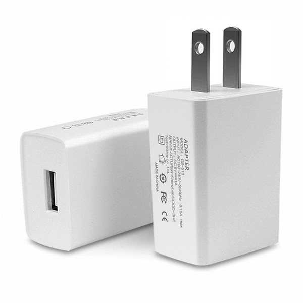 New USB 5V1A EU US Plug AC Charger Universal Portable Travel Wall Adapter for Samsung Iphone 5 6s 7 plus Mobile Phone