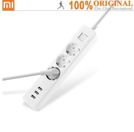 Xiaomi Mi Power Strip EU Plug 3 X Standard D + 4 X USB 5V 3.1A Supply Power For More Devices With Safety Gate Electrical Socket