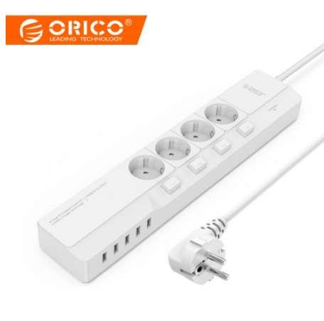 ORICO Smart Socket 4 AC 5 USB Port Surge Protector Universal Adapter Travel Multi Plug Electronics Extension Board Power Strip