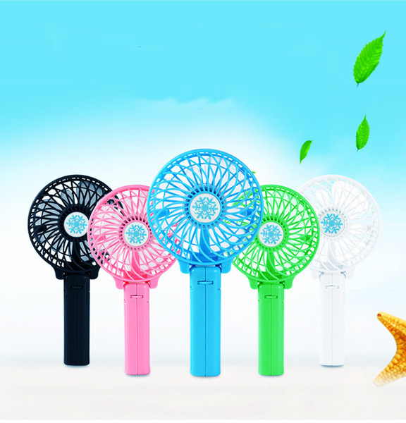 Rechargeable USB Mini Portable Foldable Electric Desk Hand Held Pocket Fan Makes You Have Cool Summer