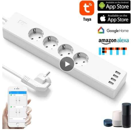 WiFi Smart Power Strip Smart Plug wifi Socket Outlets Remote Control Surge Protect Extension Socket For Alexa Google Home&IFTTT