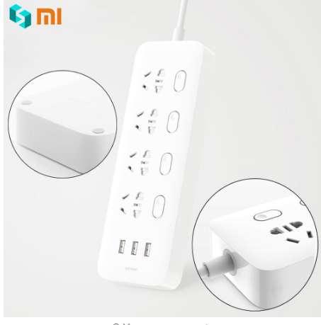 Original Xiaomi Socket Mijia Power Strip Sockets 4 Individual Control 3 USB 5V 2.1A Fast Charging Extension Sockets With Safe