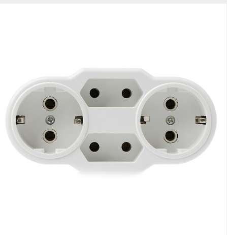 EU Type Conversion Plug 1 TO 4 Way EU Standard Power Adapter Socket Travel Plugs