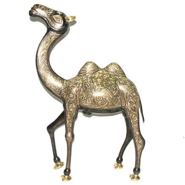 High 82 cm large version Pakistan bronze copper camel camel camel Xinjiang