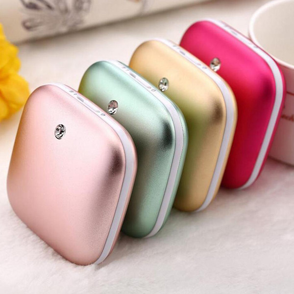 Mini Rechargeable Hand Warmer Treasure Cartoon Handwarmer Portable Electric Heating Hand 5000mAh USB Power Bank External Battery Charger