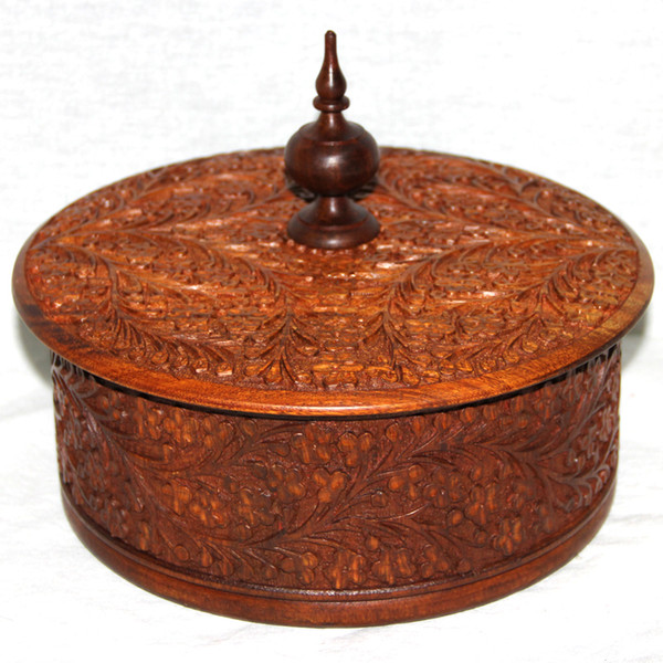 No parry 30 cm woodcarving Pakistan Pakistan candy dish dried fruit box factory direct