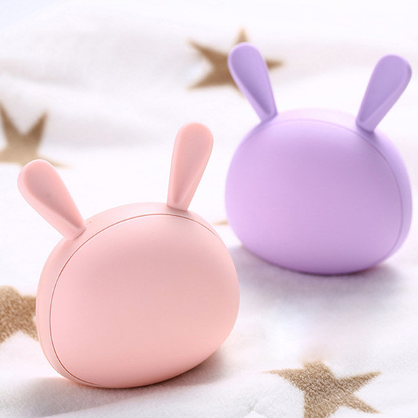 Rabbit Portable USB 3 in 1 Multi-Functional Hand Warmer/ Fill Light / Make-Up Mirror Rechargeable Hand Warmer Macaron Pocket External Heater