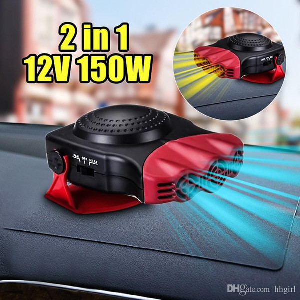 Best selling 12V 2in1 Car automatic Heater Hot Cool Fan Windscreen Window Demister Defroster Multi-function Energy-saving Low Noise heater