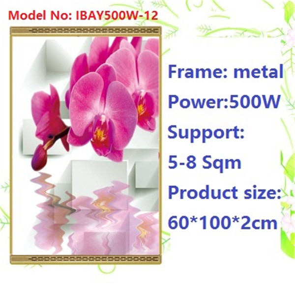 N500W-12,500w,,comfortable,no dry air,no noise,warm wall with picture,Infrared heater,carbon crystal heater,with thermostat