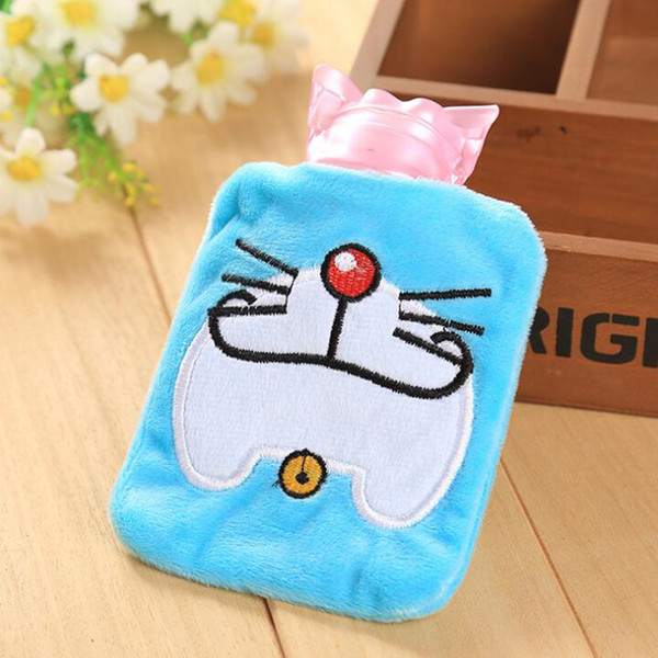 2017 Cute Mini Hot Water Bottles Cartoon Hand Po Warm Water Bottle Small Portable Hand Warmer Water Injection Storage Bag Tools