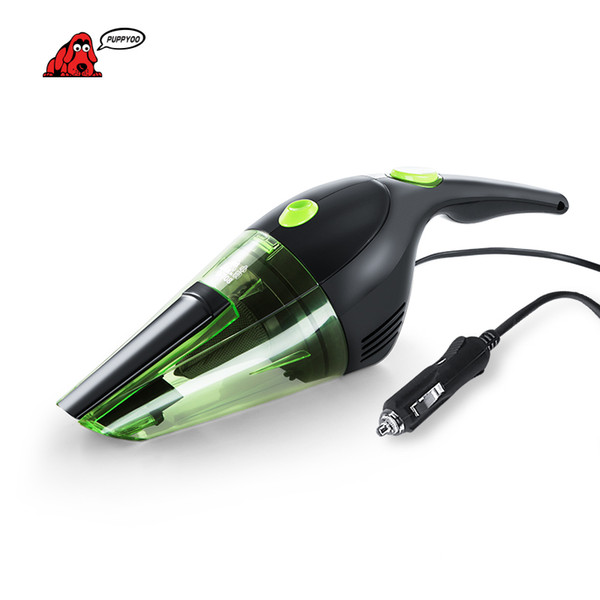 Puppyoo Powerful Portable Connect Wih Car Mini Handheld Vacuum Cleaner Light Dust Collector Dc 12v 120w Green Catcher D -708