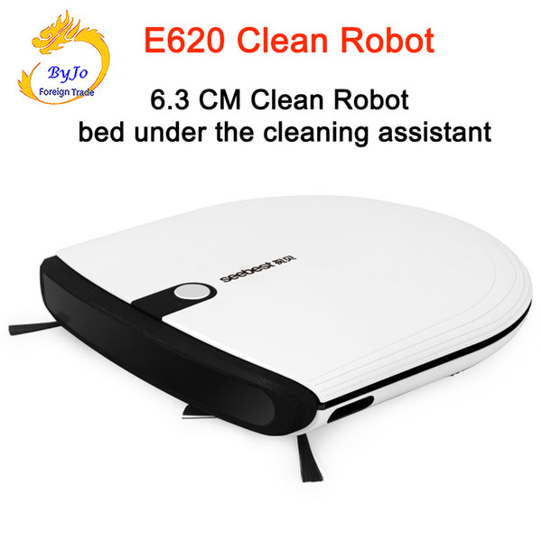 Mini Wireless Clean Robot with 2 Side Brush and Big Suction Power Sweep Robot Seebest E620 MOMO 3.0 2 hours Clean Robot