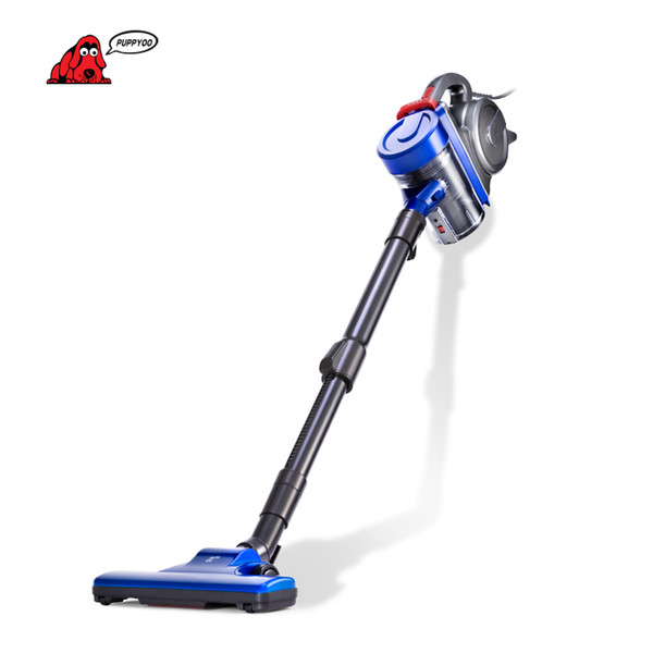 Puppyoo Low Noise Home Rod Vacuum Cleaner Handheld Dust Collector Household Aspirator Black &Blue Wp3009