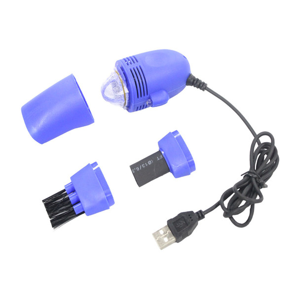 Mini Vacuum Keyboard Cleaner Dust Clean Machine for Laptop with USB Connection Keyboard Vacuum Sweeper Brush Blue