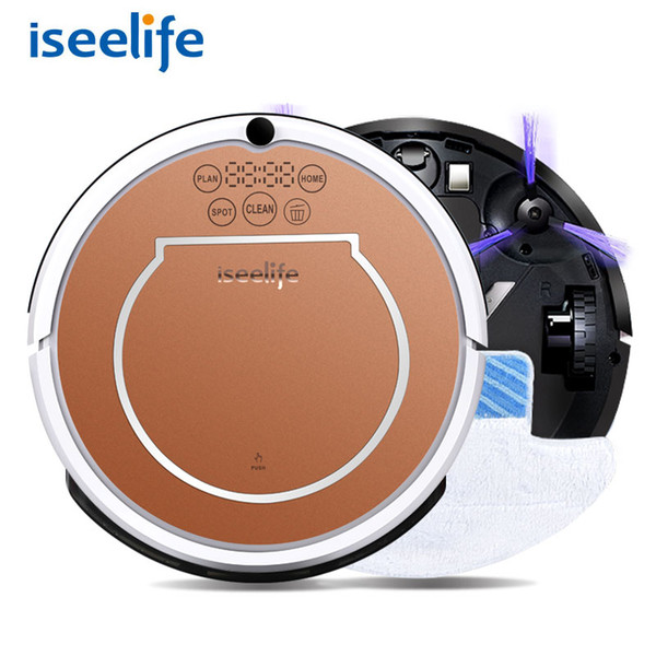 2017 Iseelife Wet Robot Vacuum Cleaner For Home 2 In1 Pro2s Mop Dry Wet Water Tank 800pa Auto Cleaning Smart Robot Aspirador