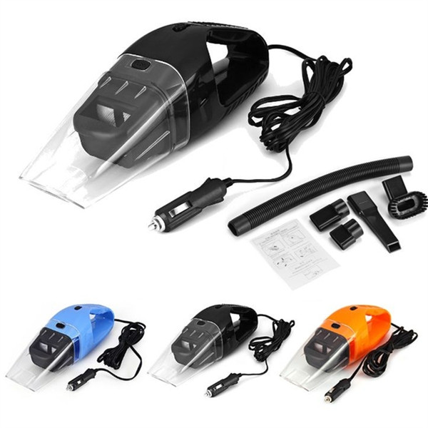 Multifunction Car Vacuum Cleaner Handheld Wet Dry Dual -Use Super Suction Included Static Brush Water Pipe Absorption Flat Nozzle