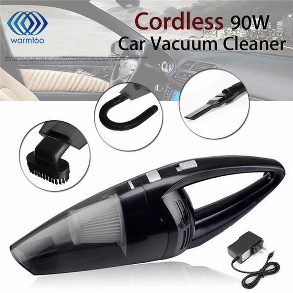 90w Cordless Rechargeable Hand Held Cyclonic Car Vacuum Cleaner Super Suction Wet Dry Duster Collector For Car