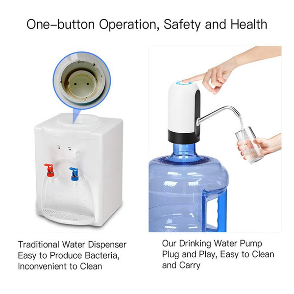 Electric Water Dispenser Portable Gallon Drinking Bottle Switch Smart Wireless Water Pump Water Treatment Appliances