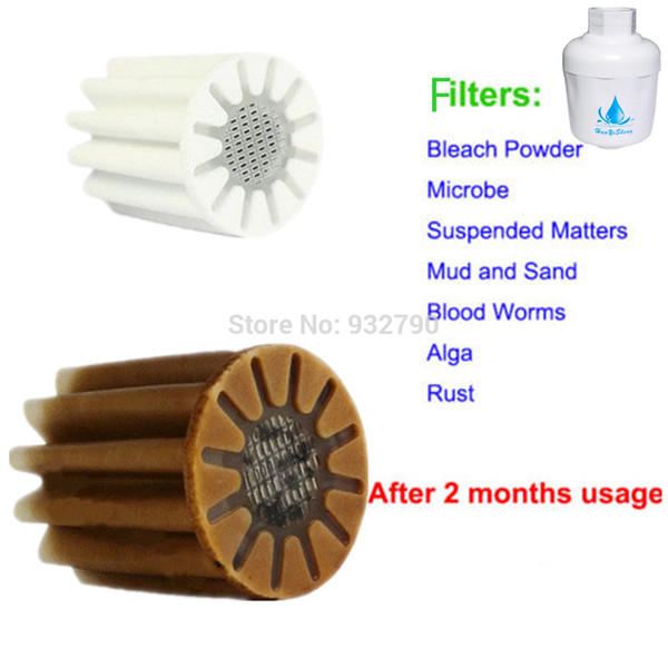 5pk Replacement Filter Core Replacement Filter Element For Bathroom In-Line Shower Head Water Softener Purifier Chlorine Remover order<$18no