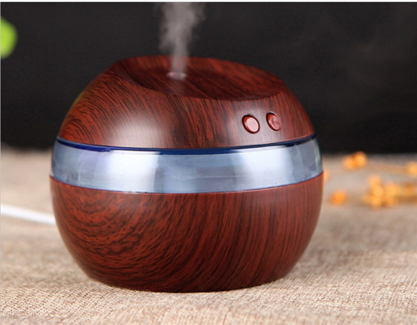 Wholesale 300ml USB Ultrasonic Humidifier Aroma Diffuser Essential Oil Diffuser Aromatherapy mist maker with Blue LED Light MIS191